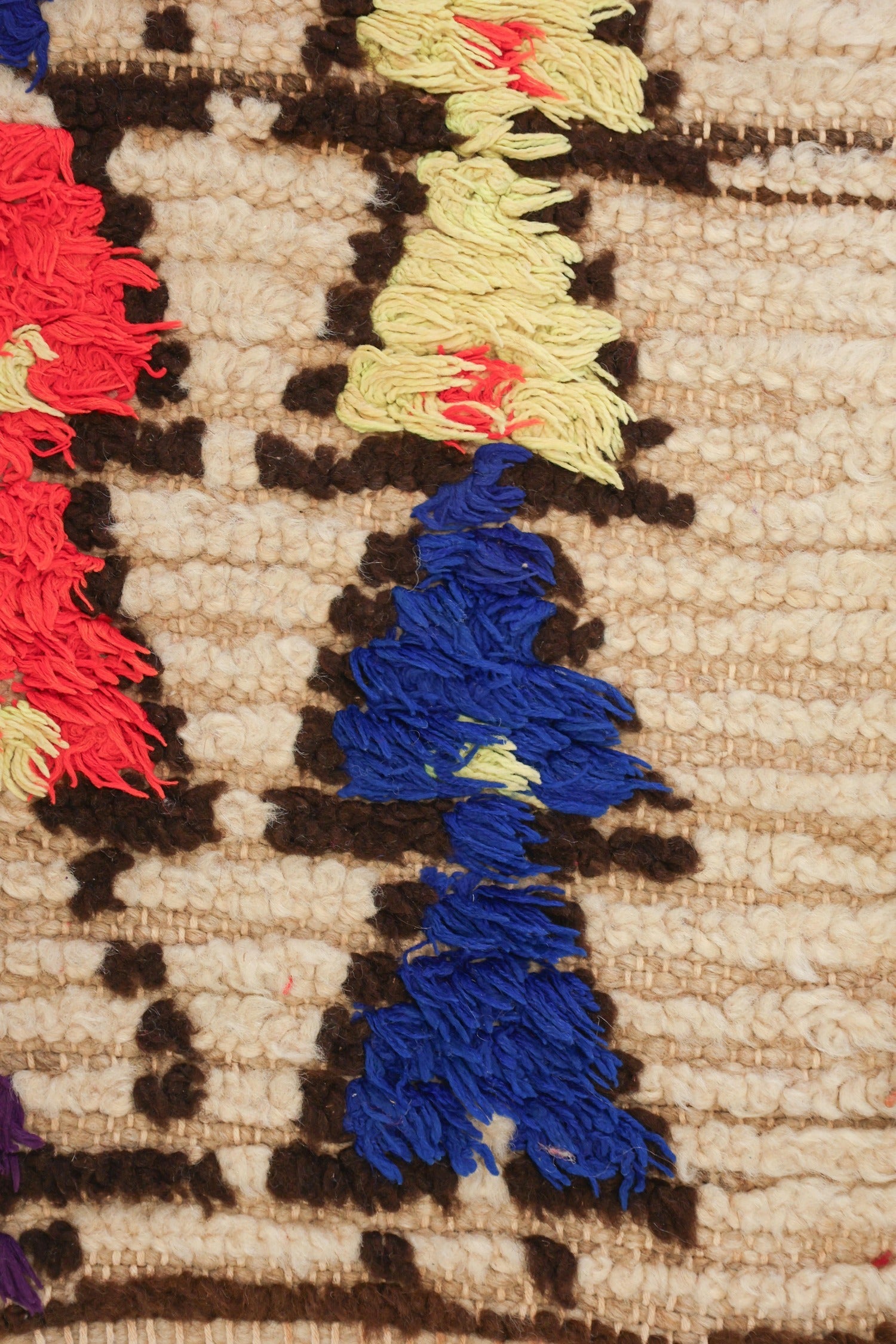 Vintage Boucherouite Handwoven Tribal Rug, J71891
