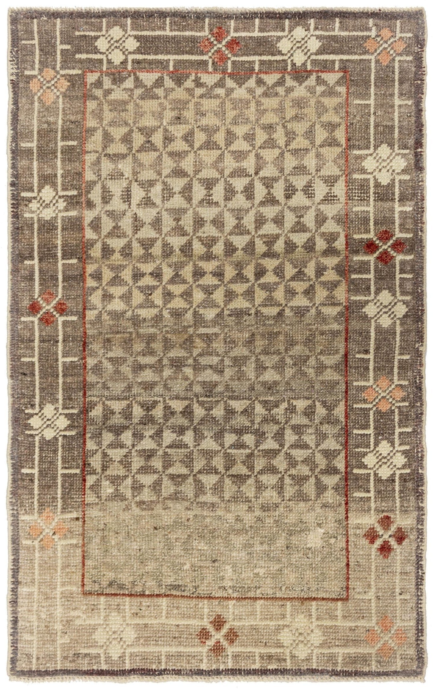  Bowtie Kars Handwoven Tribal Rug