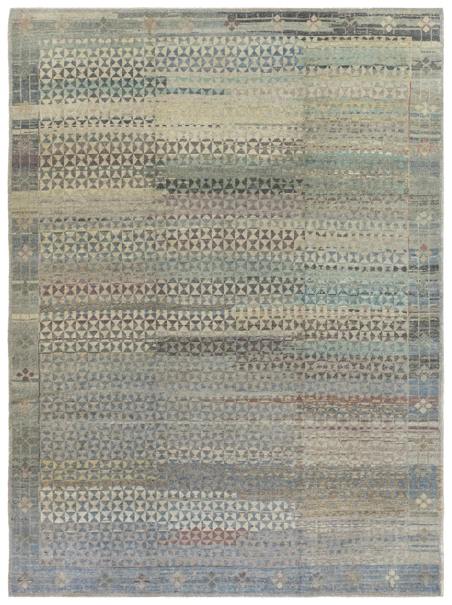  Bowtie Kars Handwoven Tribal Rug