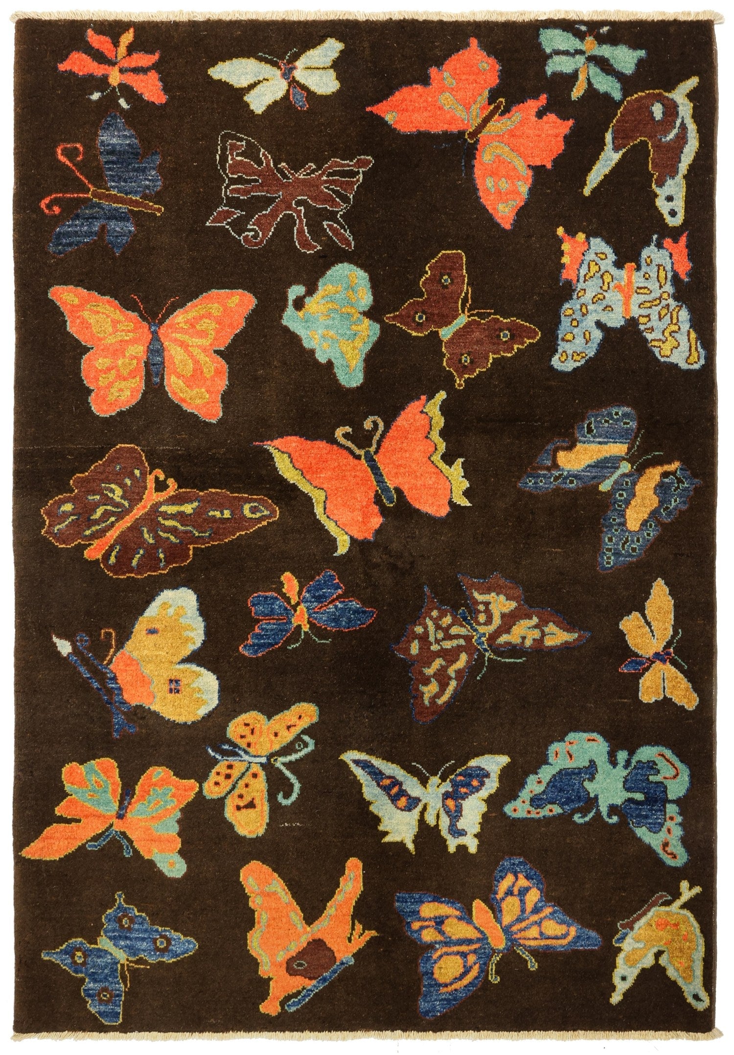 Butterflies Handwoven Tribal Rug | Landry & Arcari – Landry & Arcari ...