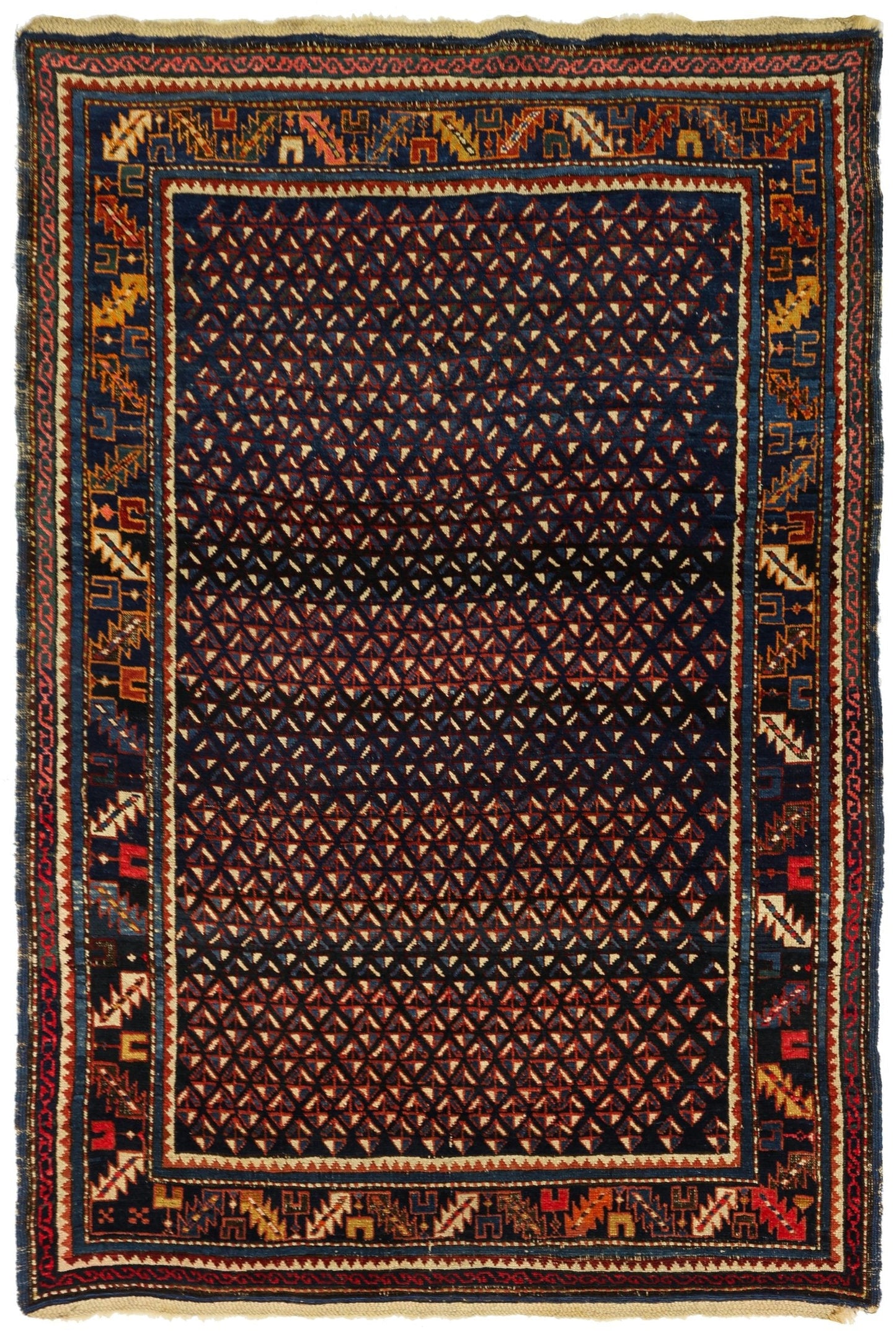 Antique Cabistan Handwoven Tribal Rug