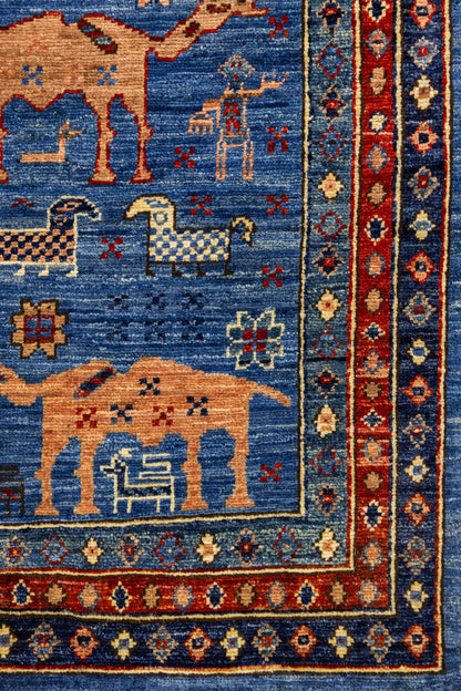 Camel Baluch Handwoven Tribal Rug, J86189