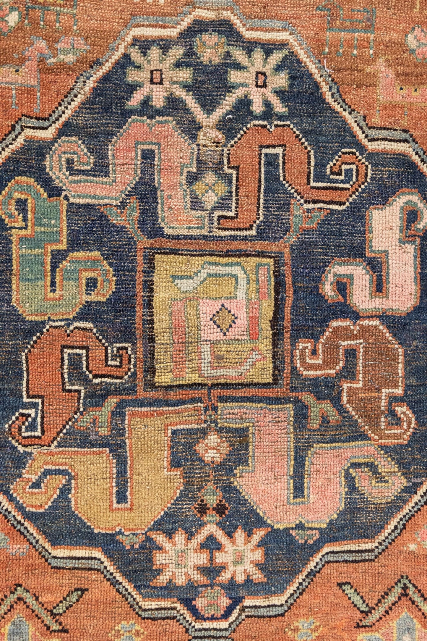 Antique Cloudband Karabagh Handwoven Tribal Rug, J87243