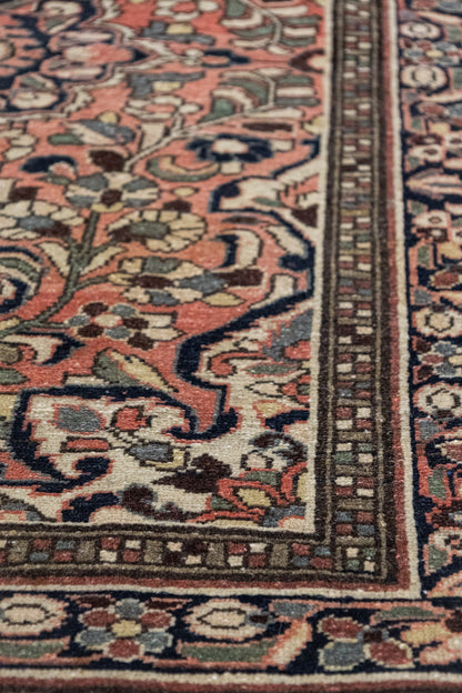 Vintage Dargazine Handwoven Tribal Rug, J75223
