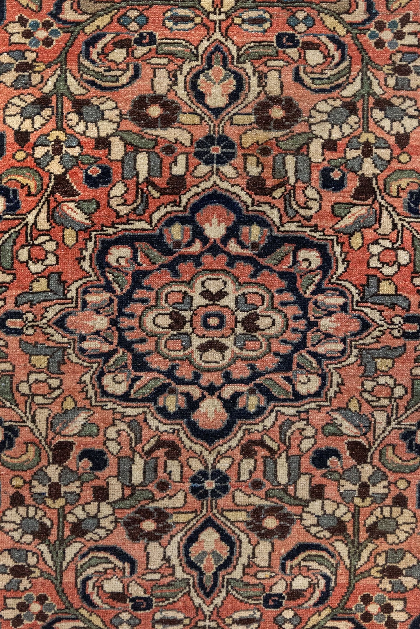 Vintage Dargazine Handwoven Tribal Rug, J75223