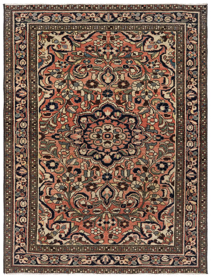Vintage Dargazine Handwoven Tribal Rug