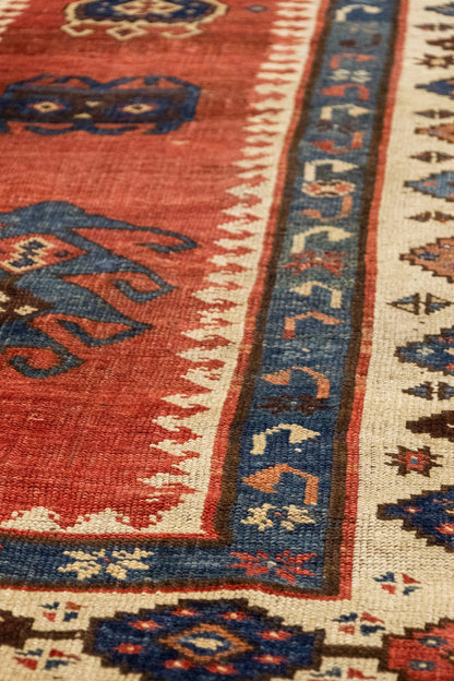 Antique East Anatolian Handwoven Tribal Rug, J73970