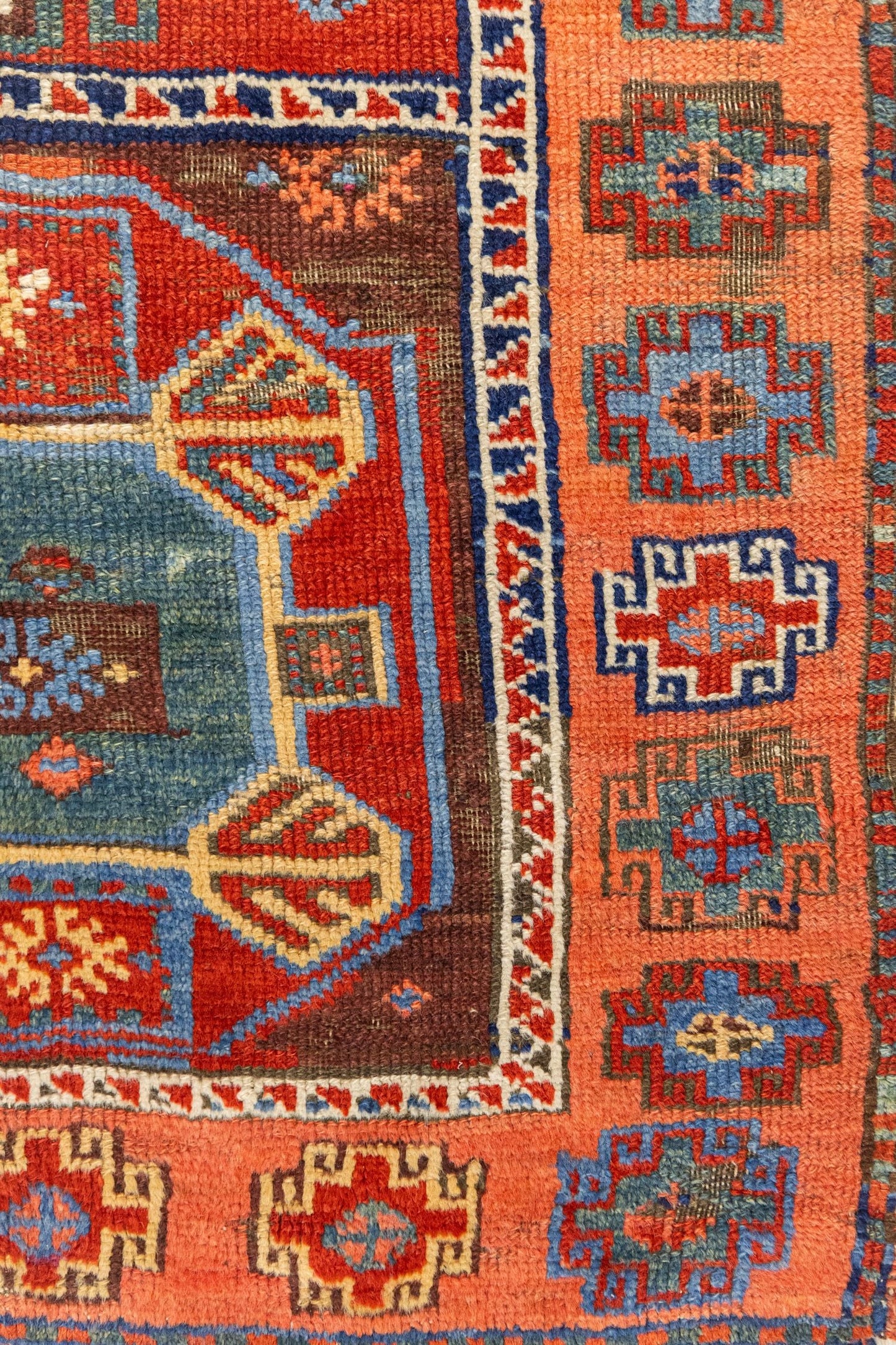 Antique East Anatolian Handwoven Tribal Rug, J89214
