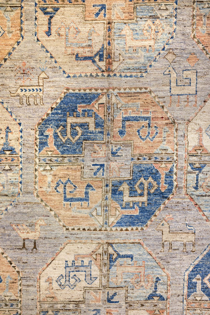 Ersari Oushak Handwoven Tribal Rug, J86787