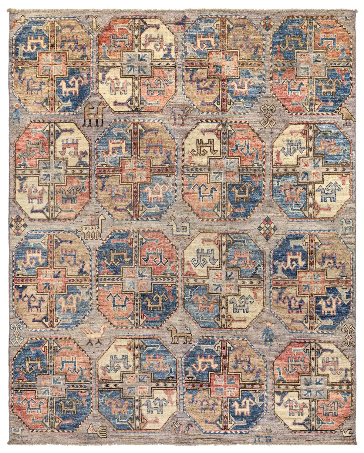 Ersari Oushak Handwoven Tribal Rug
