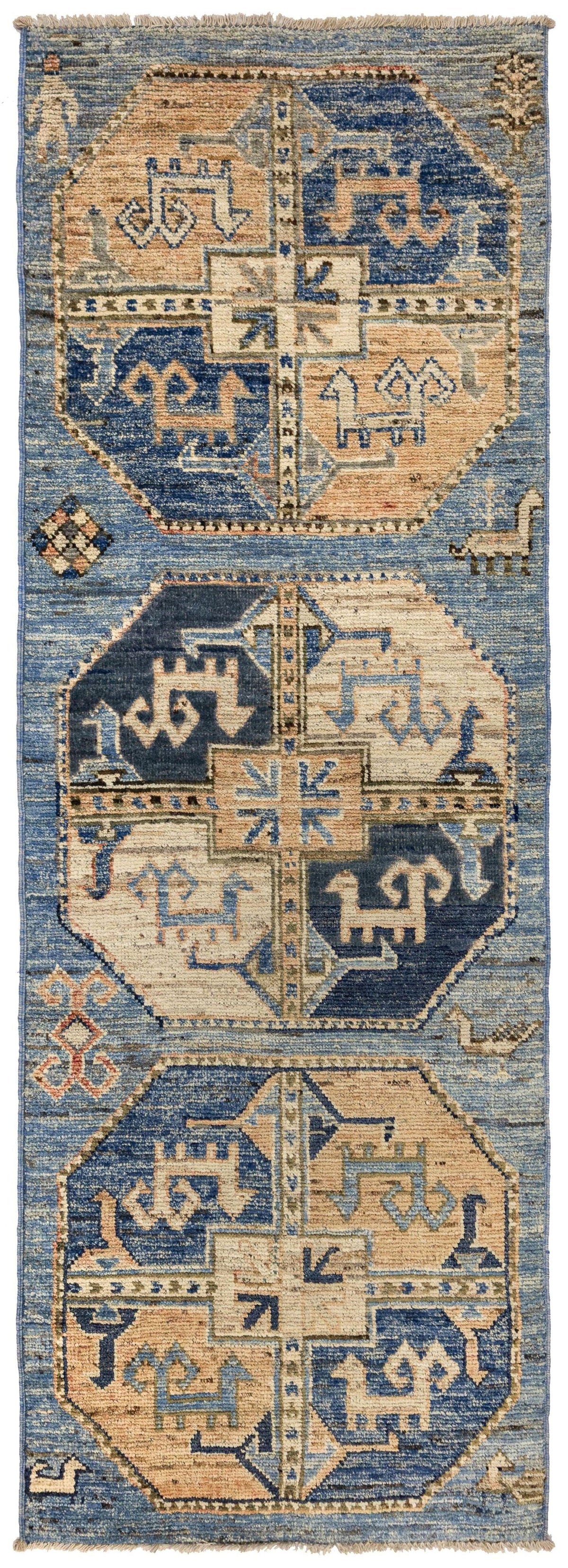 Ersari Oushak Handwoven Tribal Rug