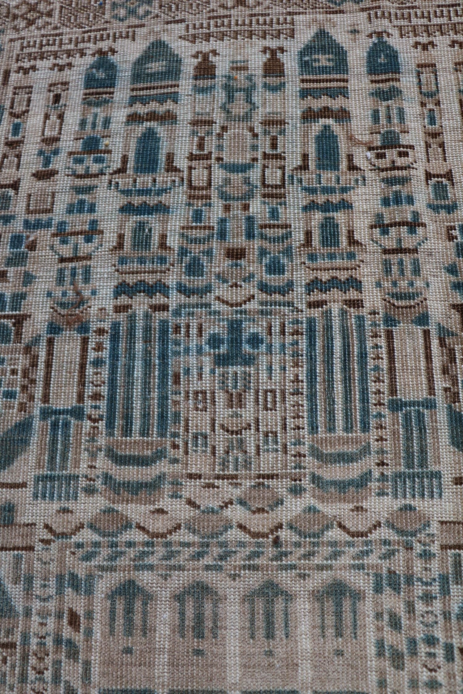 Vintage Ersari Handwoven Tribal Rug, J67469