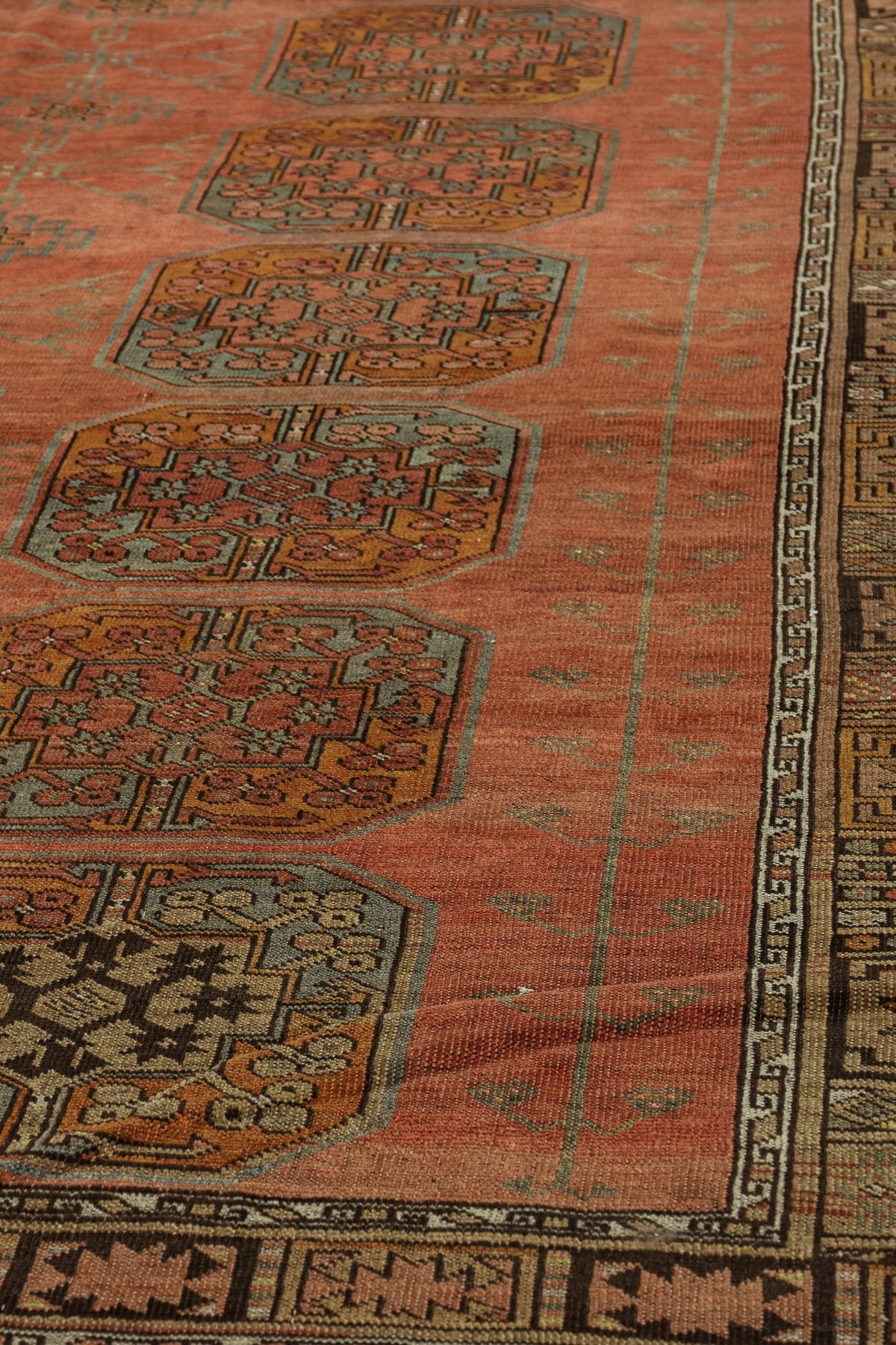 Vintage Ersari Handwoven Tribal Rug, J72727