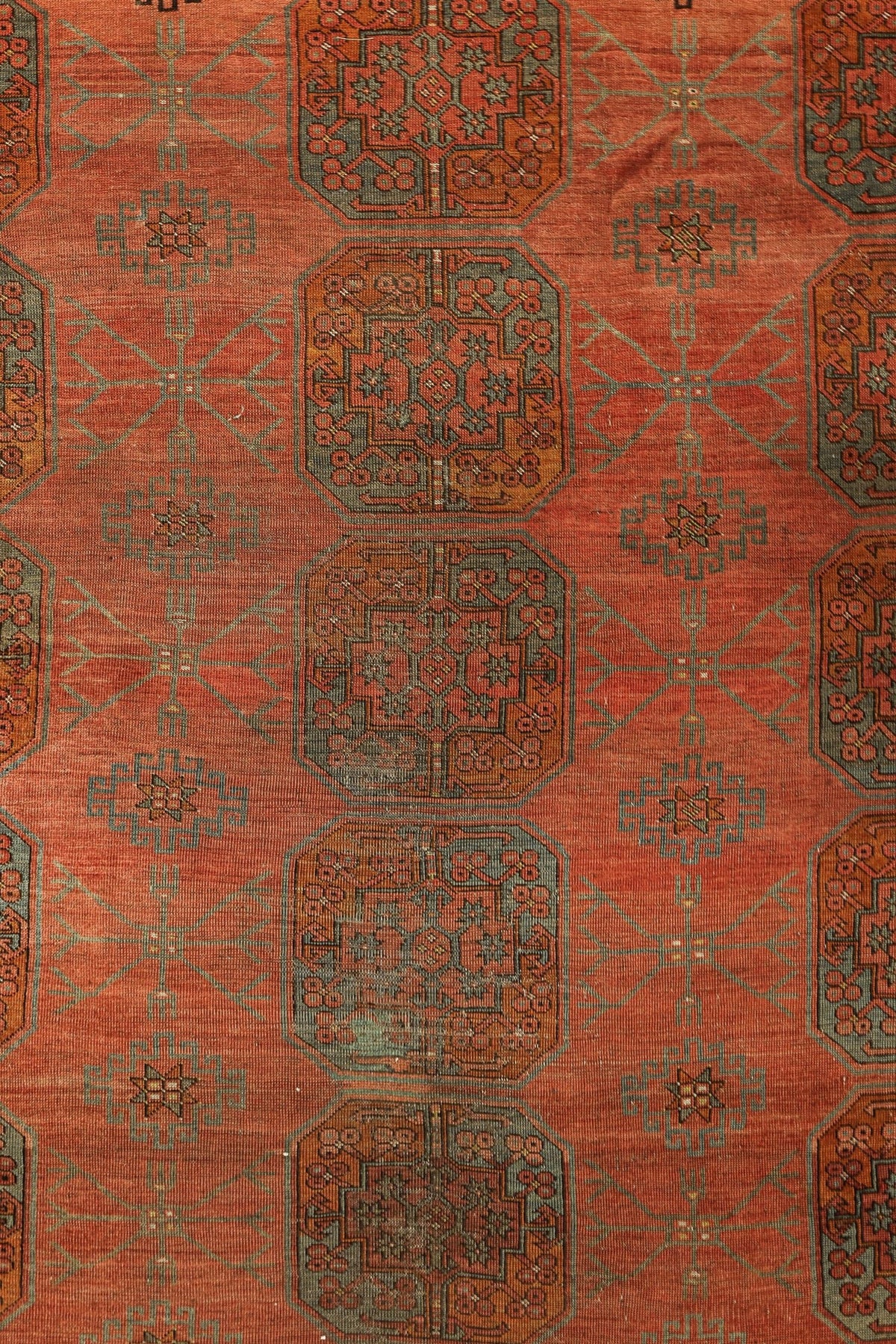 Vintage Ersari Handwoven Tribal Rug, J72727
