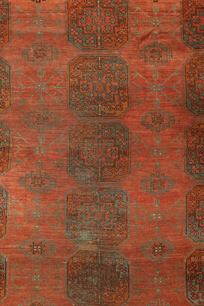 Vintage Ersari Handwoven Tribal Rug, J72727