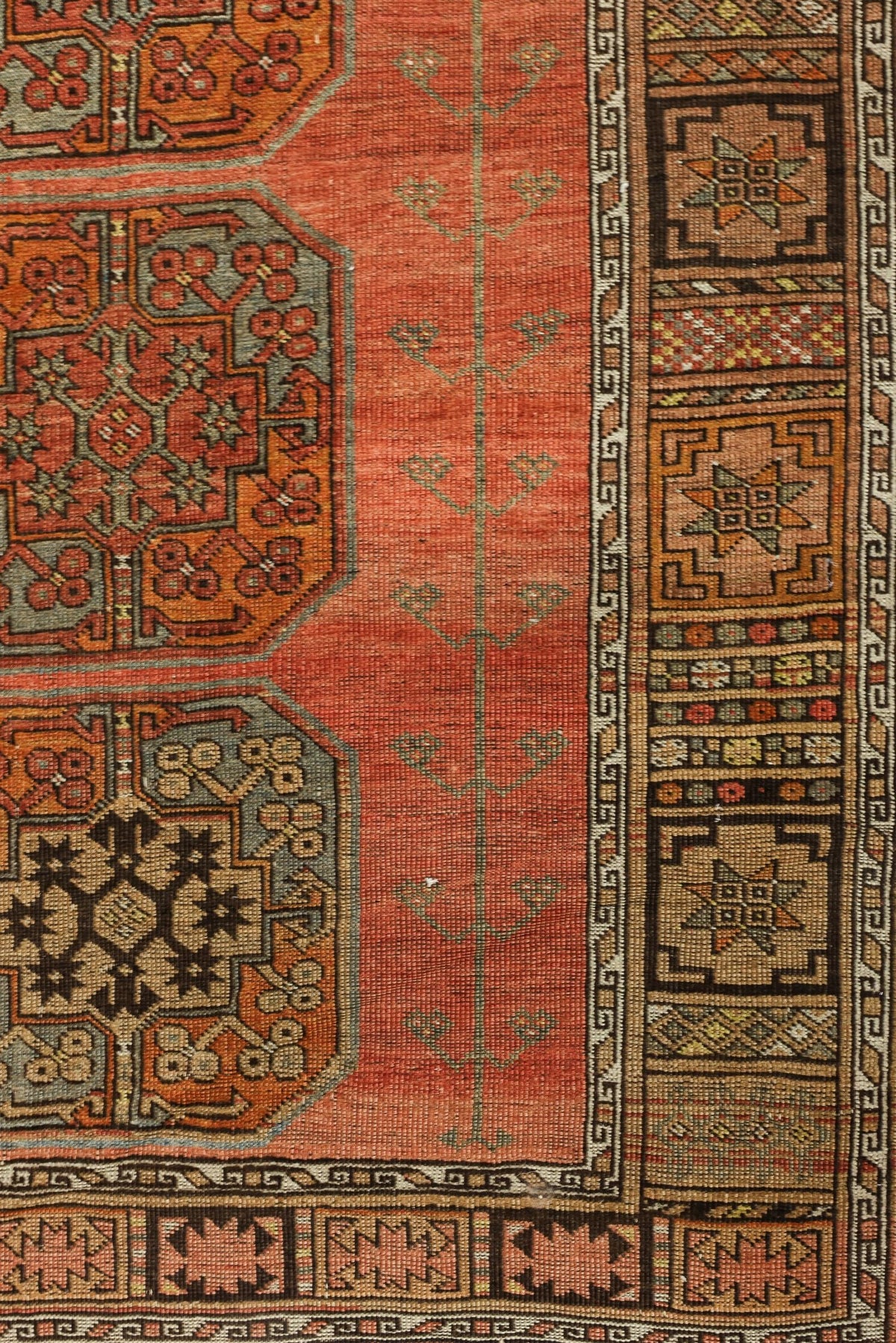 Vintage Ersari Handwoven Tribal Rug, J72727