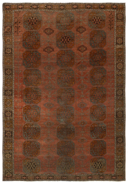 Vintage Ersari Handwoven Tribal Rug