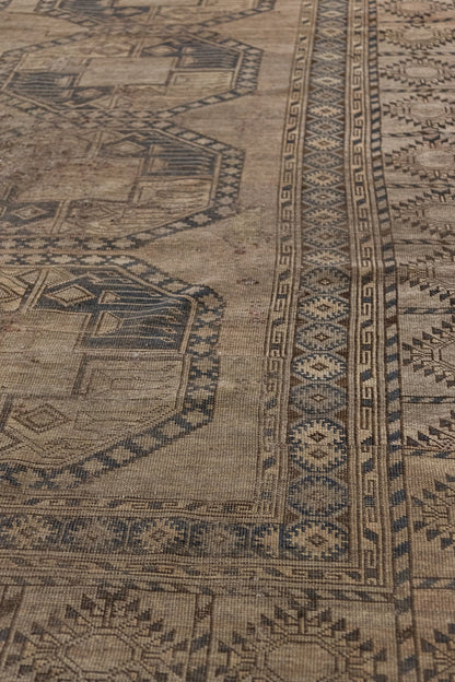 Vintage Ersari Handwoven Tribal Rug, J75389