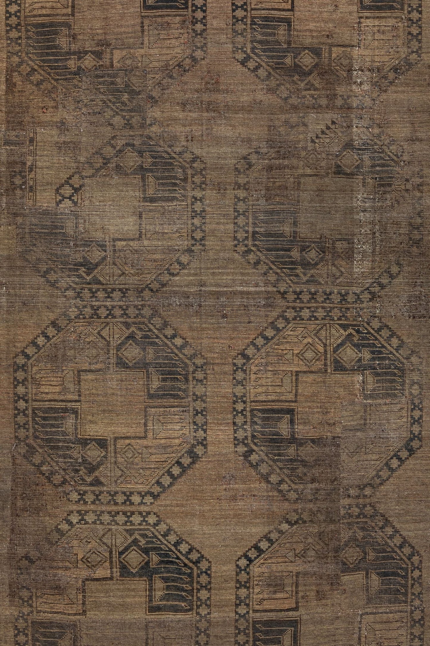 Vintage Ersari Handwoven Tribal Rug, J75389