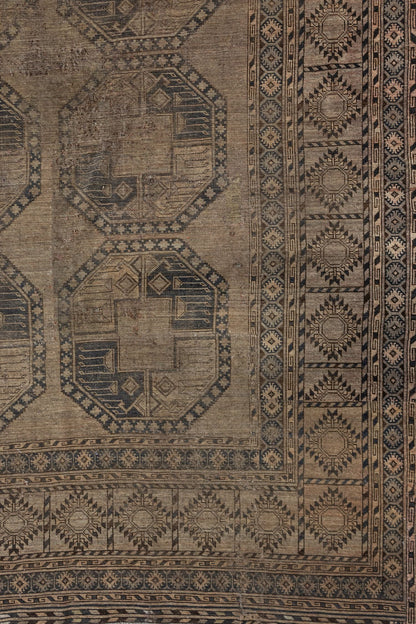 Vintage Ersari Handwoven Tribal Rug, J75389