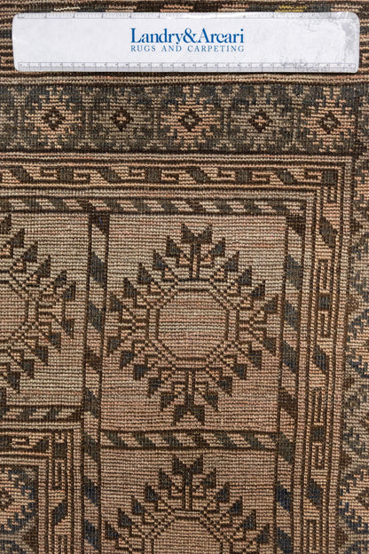 Vintage Ersari Handwoven Tribal Rug, J75389