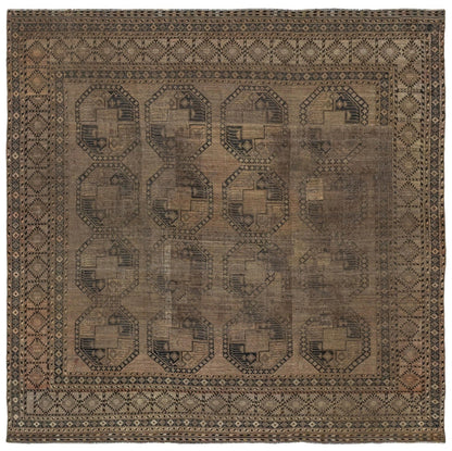 Vintage Ersari Handwoven Tribal Rug