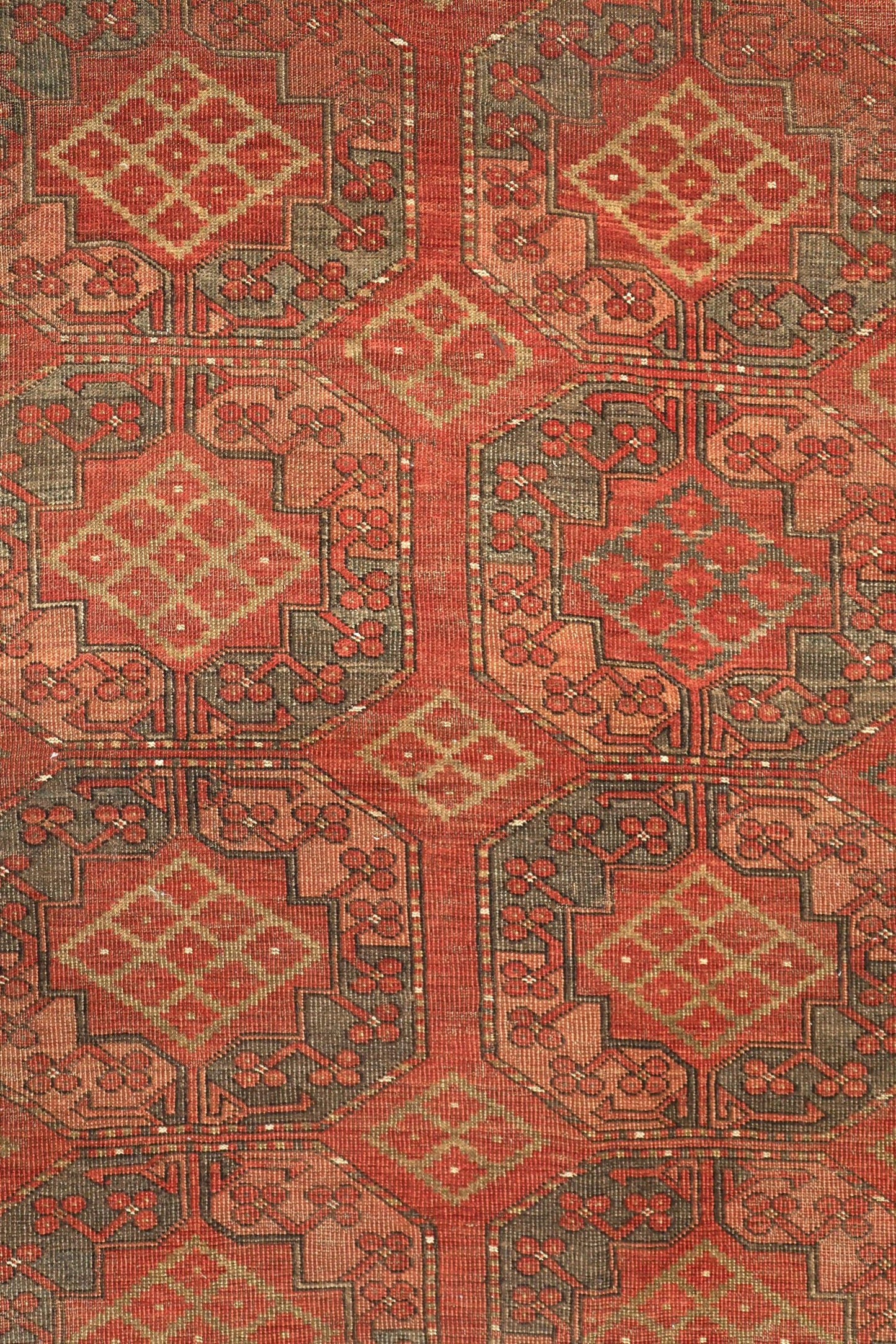 Vintage Ersari Handwoven Tribal Rug, J75792