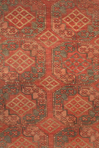 Vintage Ersari Handwoven Tribal Rug, J75792
