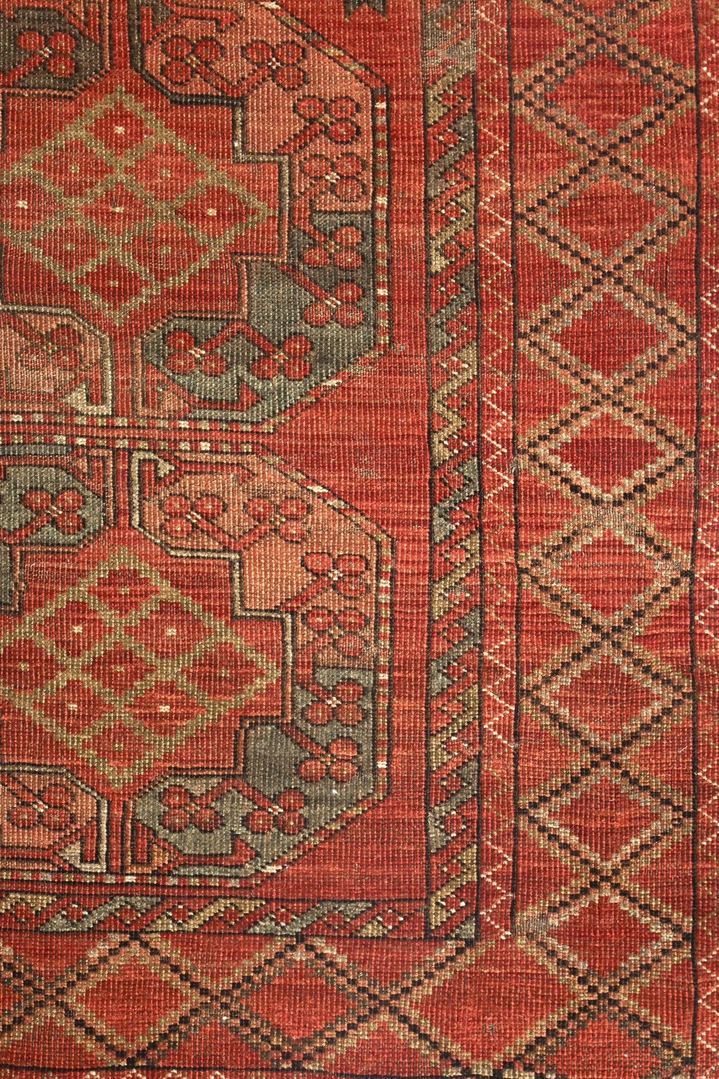 Vintage Ersari Handwoven Tribal Rug, J75792