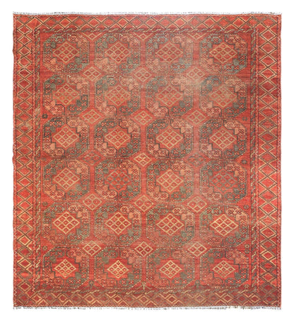 Vintage Ersari Handwoven Tribal Rug