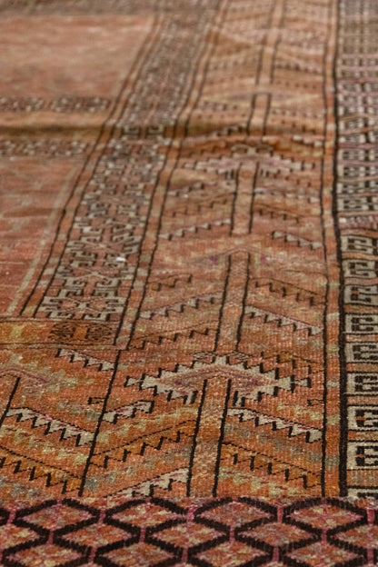 Vintage Ersari Handwoven Tribal Rug, J86259