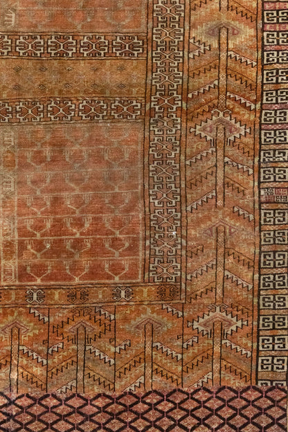 Vintage Ersari Handwoven Tribal Rug, J86259