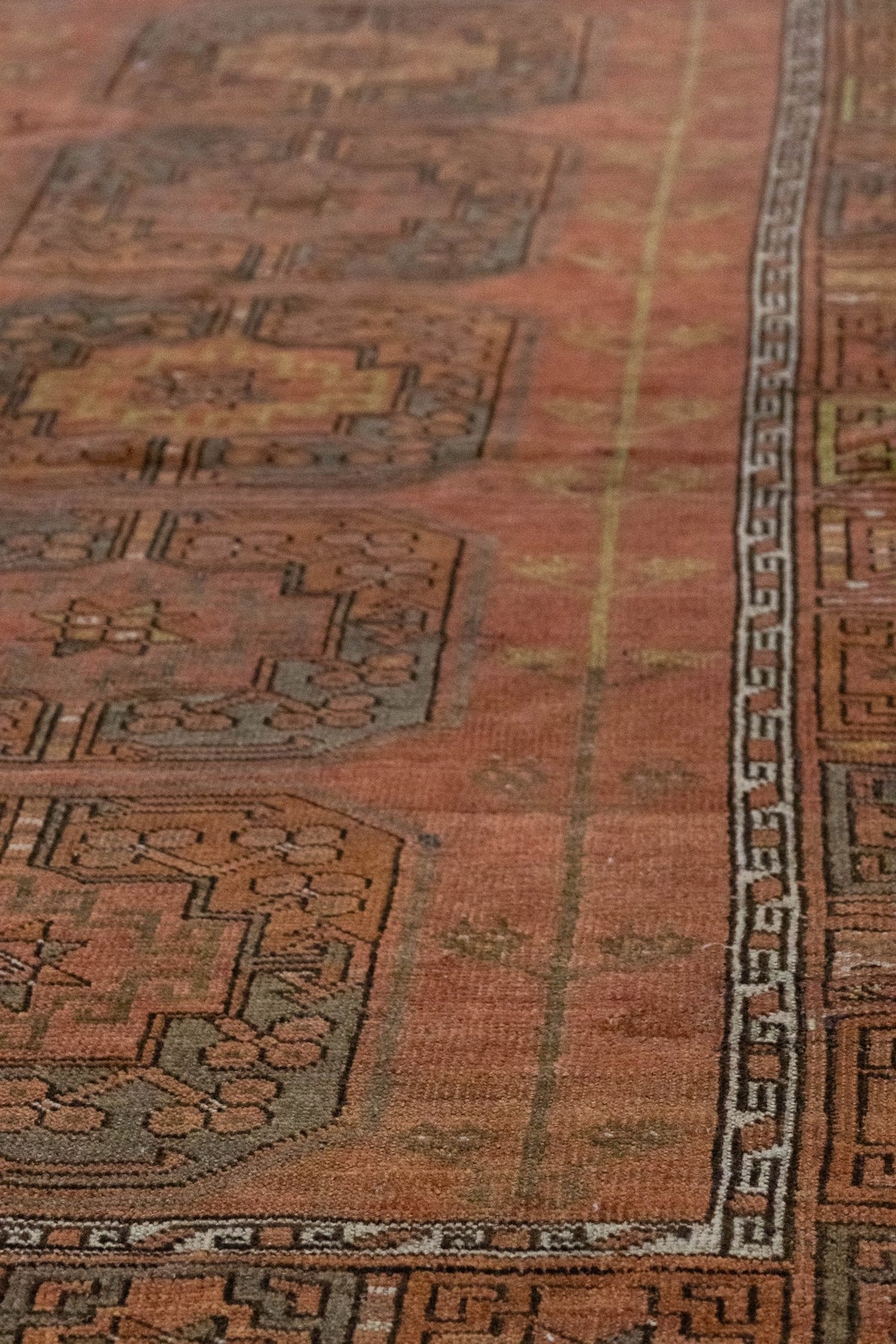 Vintage Ersari Handwoven Tribal Rug, J86261