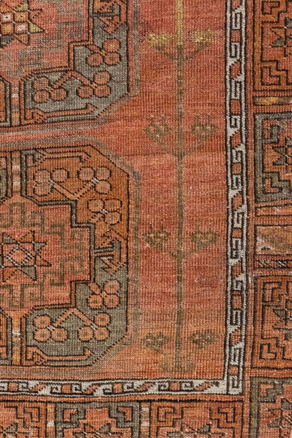 Vintage Ersari Handwoven Tribal Rug, J86261