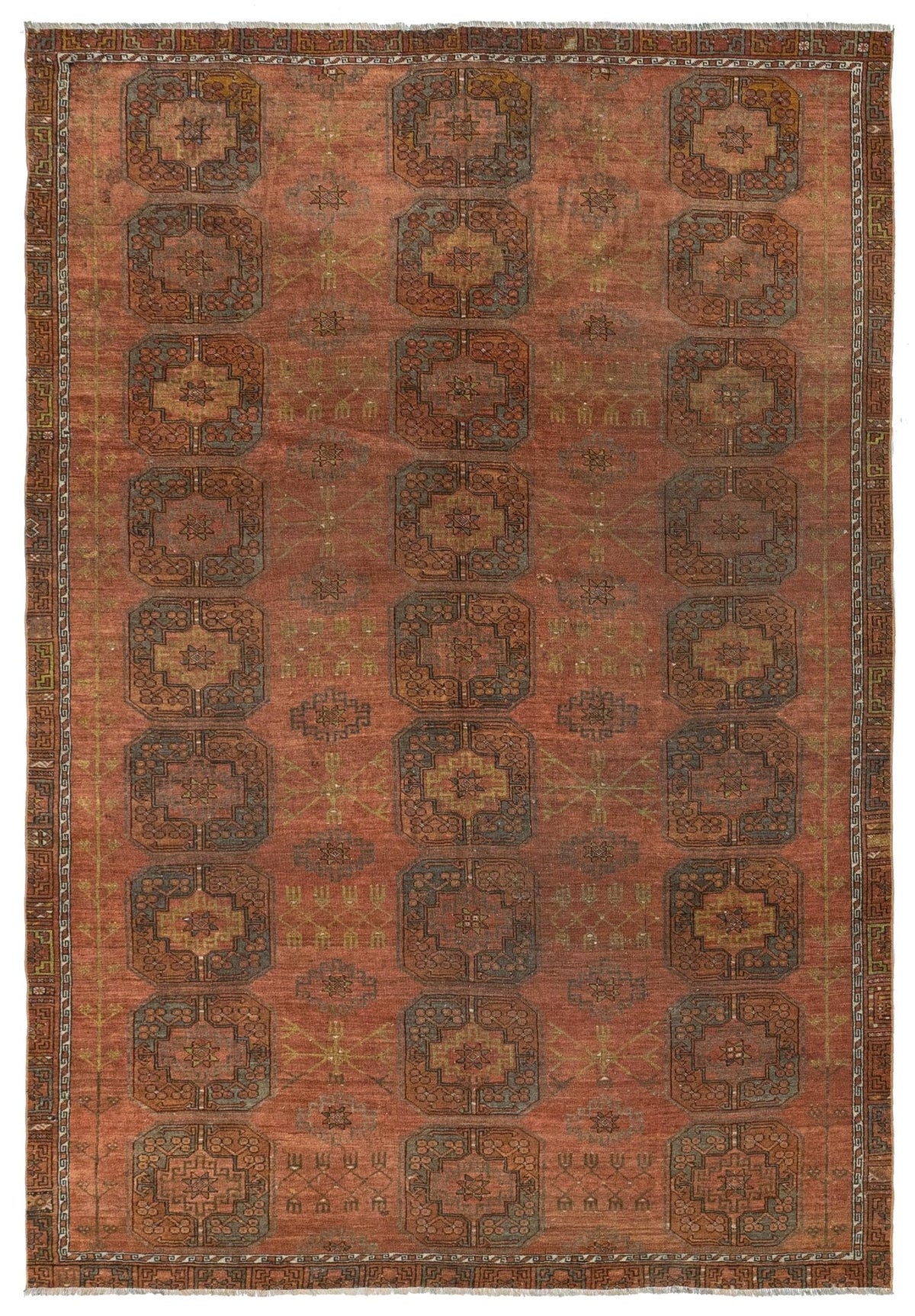 Vintage Ersari Handwoven Tribal Rug
