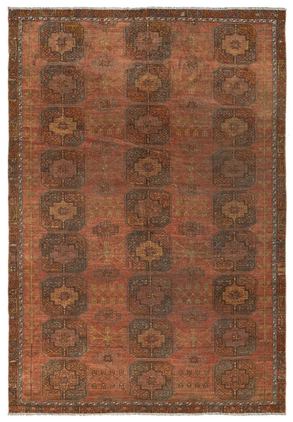 Vintage Ersari Handwoven Tribal Rug