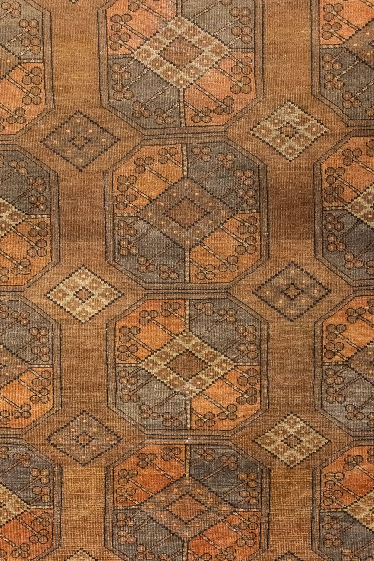 Vintage Ersari Handwoven Tribal Rug, J86263