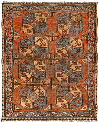 Vintage Ersari Handwoven Tribal Rug