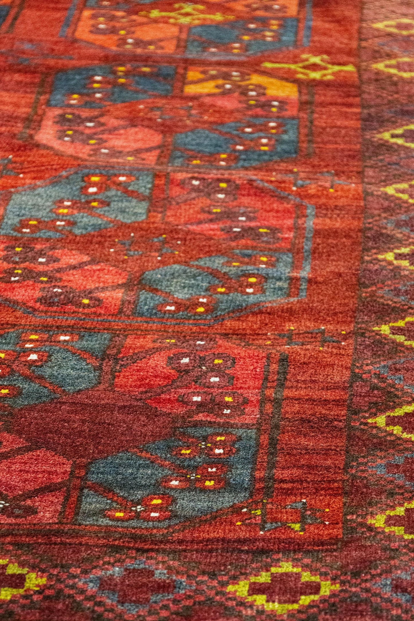 Antique Ersari Handwoven Tribal Rug, J87199
