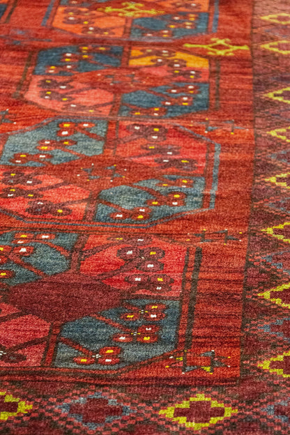 Antique Ersari Handwoven Tribal Rug, J87199
