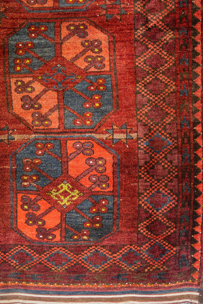 Antique Ersari Handwoven Tribal Rug, J87199