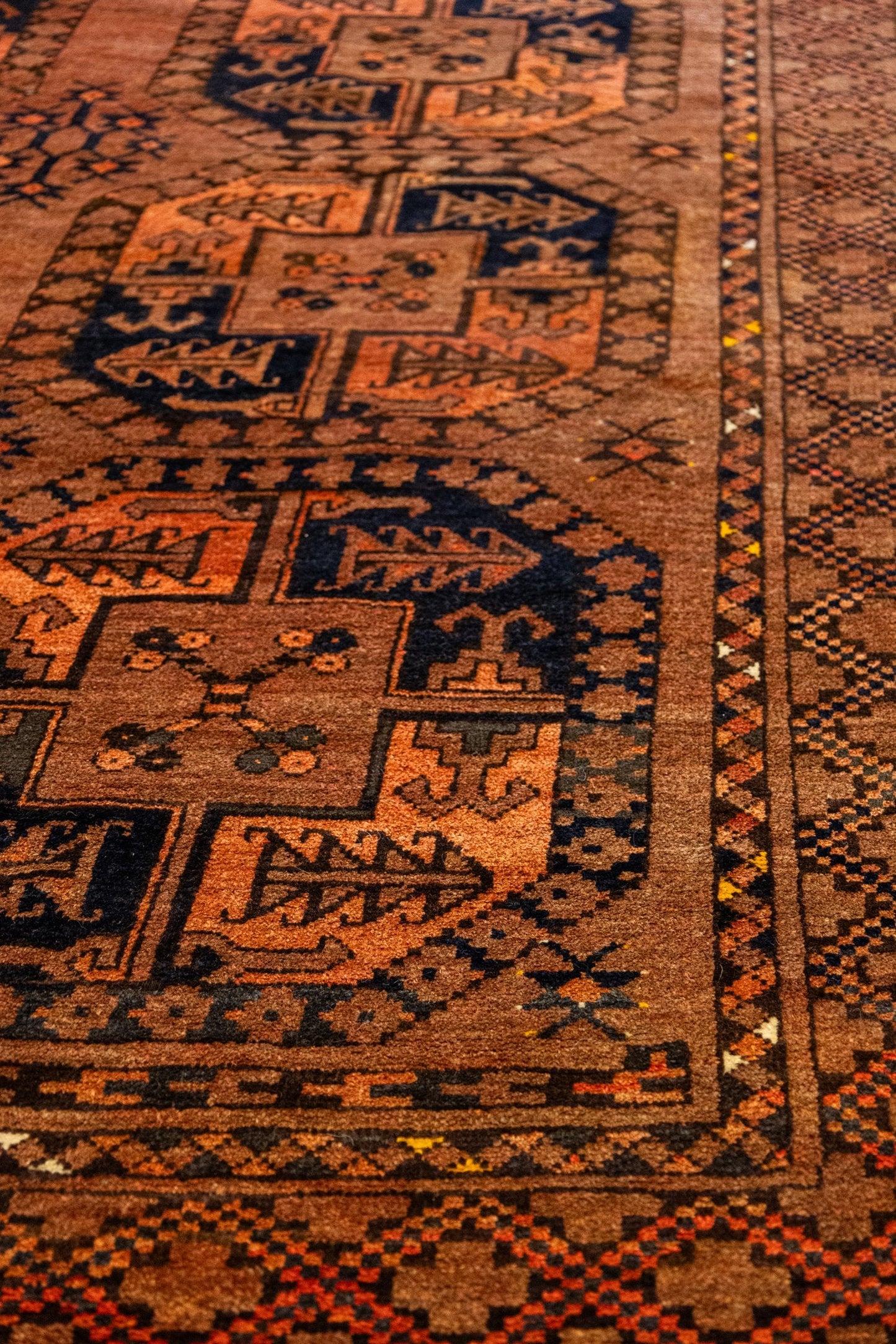 Antique Ersari Handwoven Tribal Rug, J87290