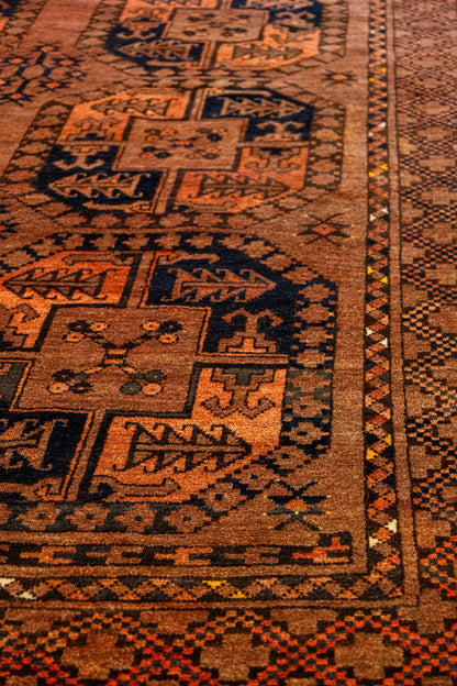Antique Ersari Handwoven Tribal Rug, J87290