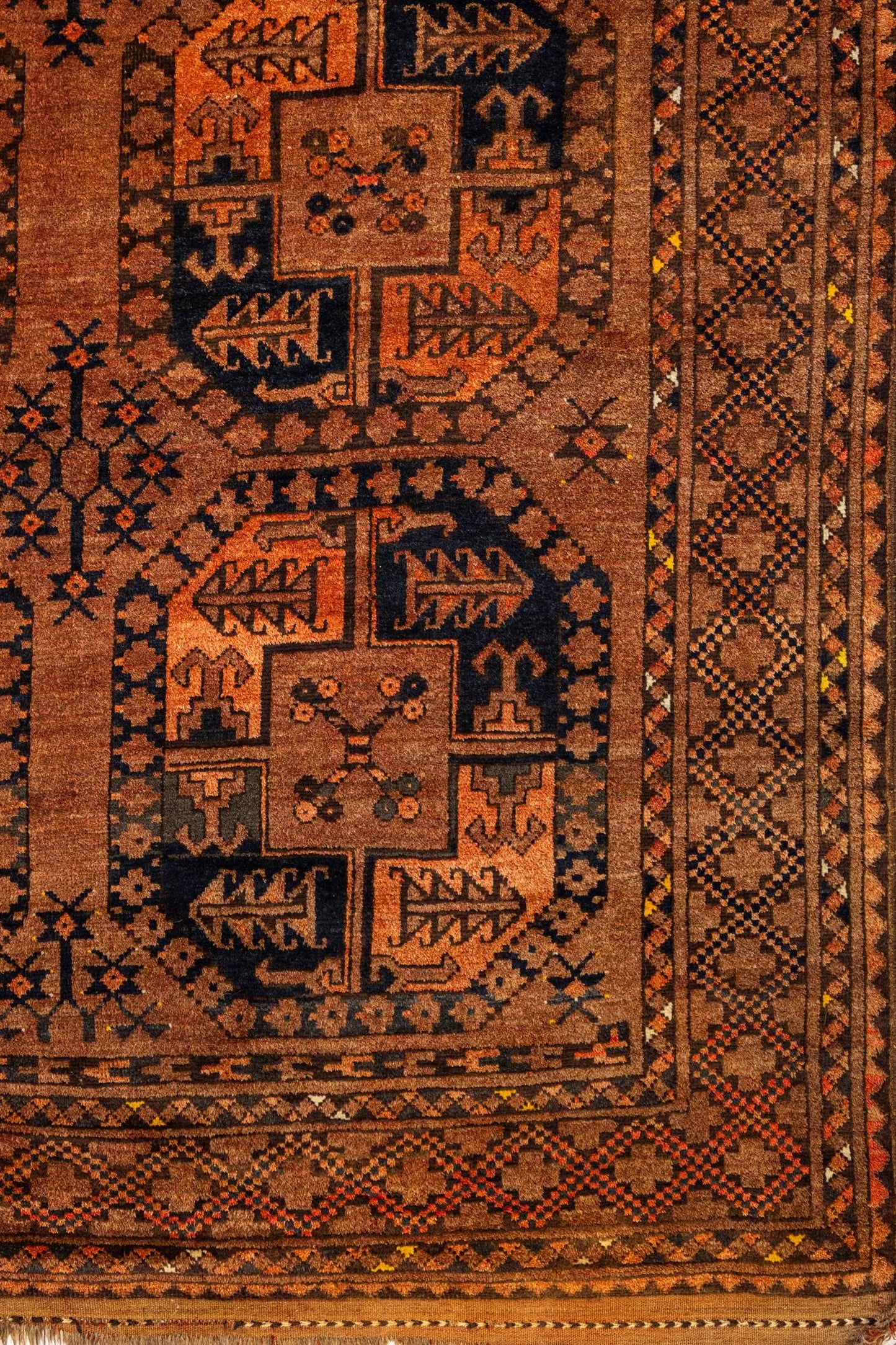 Antique Ersari Handwoven Tribal Rug, J87290