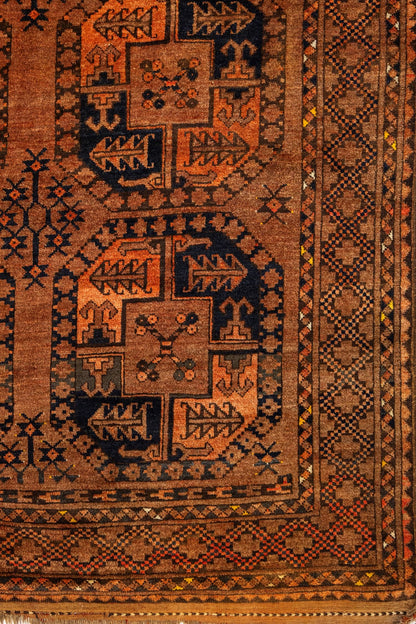 Antique Ersari Handwoven Tribal Rug, J87290