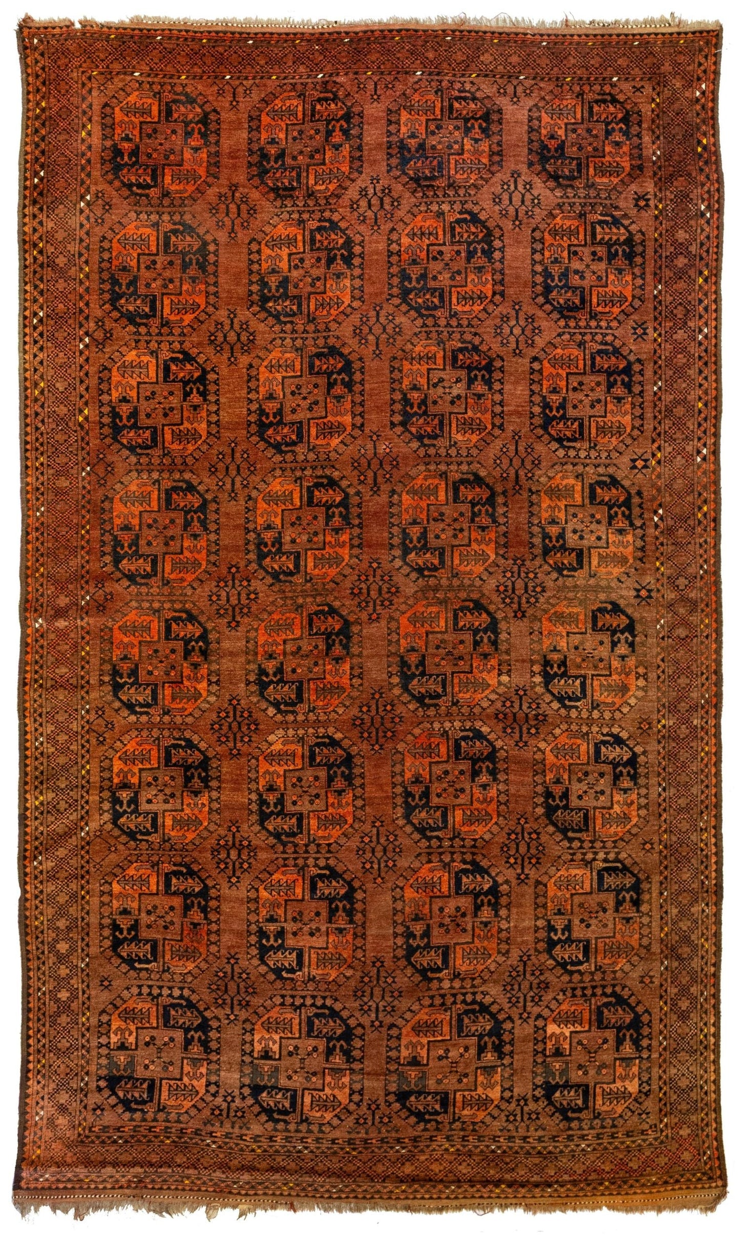 Antique Ersari Handwoven Tribal Rug