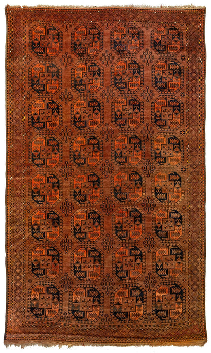 Antique Ersari Handwoven Tribal Rug