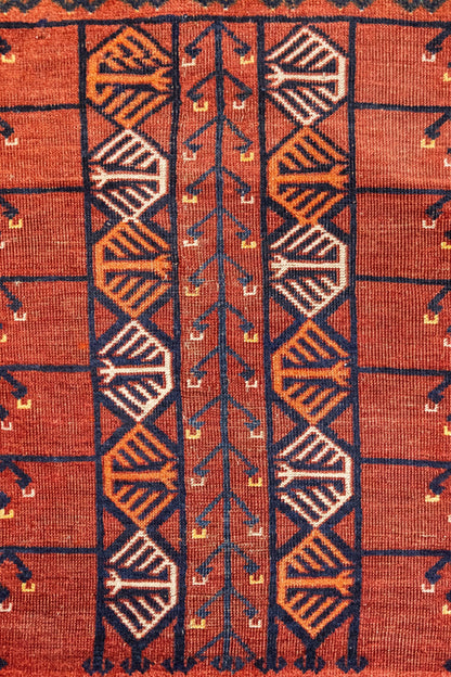 Antique Ersari Handwoven Tribal Rug, J87310