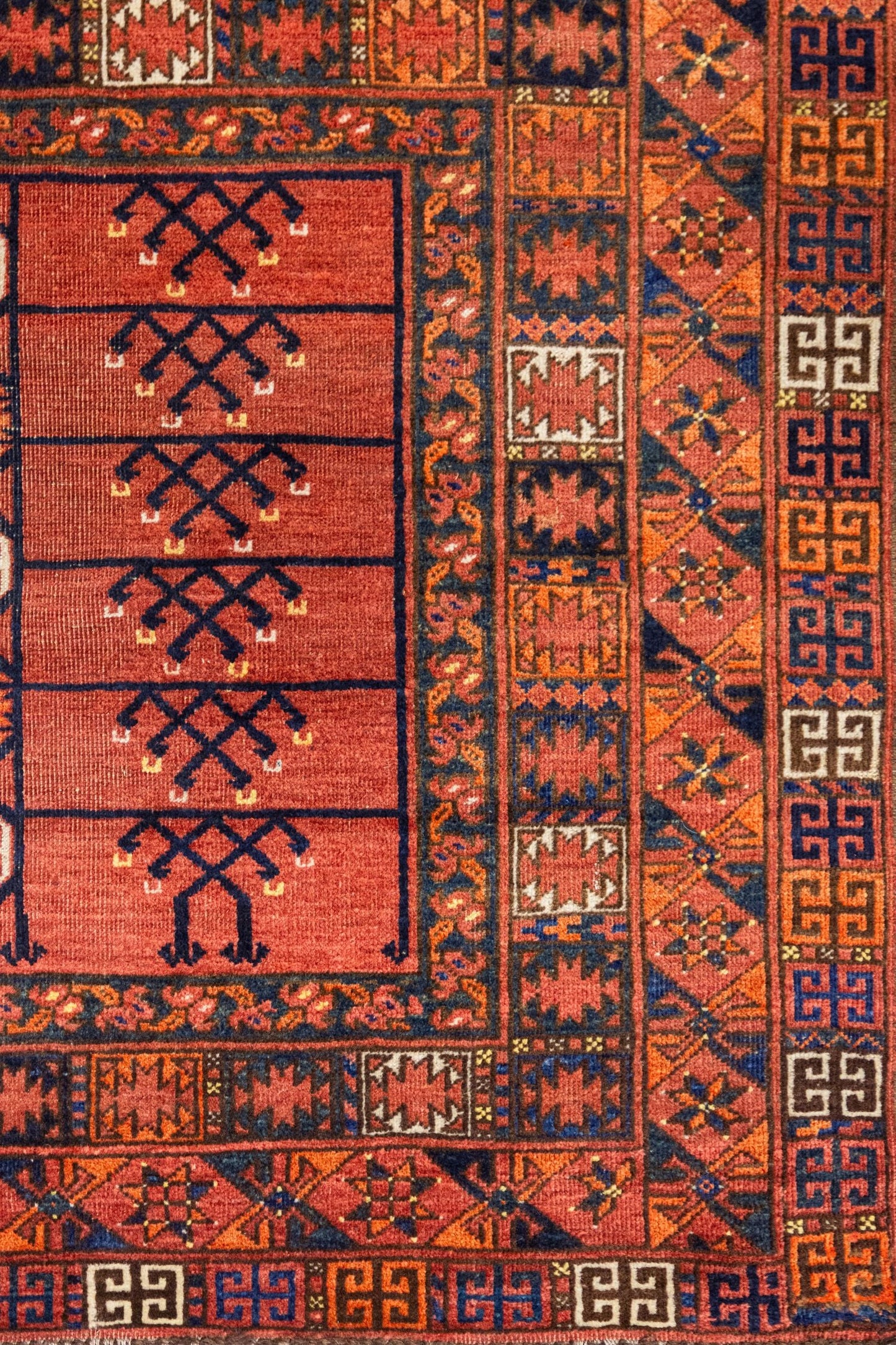 Antique Ersari Handwoven Tribal Rug, J87310