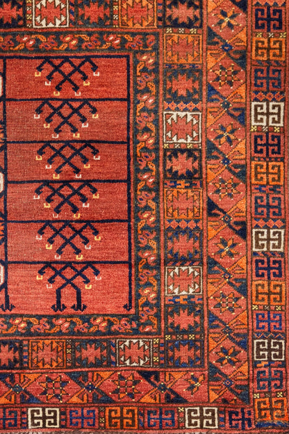 Antique Ersari Handwoven Tribal Rug, J87310